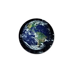 Earth Internet Globalisation Golf Ball Marker by Celenk