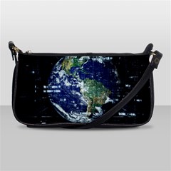 Earth Internet Globalisation Shoulder Clutch Bags by Celenk