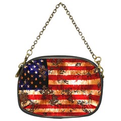 American Flag Usa Symbol National Chain Purses (one Side)  by Celenk