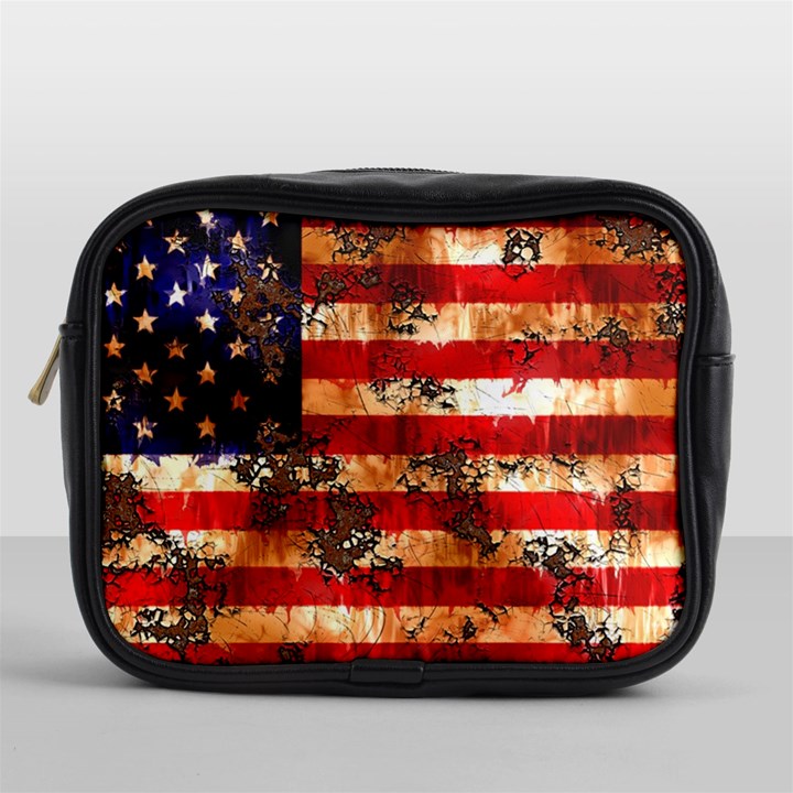 American Flag Usa Symbol National Mini Toiletries Bags