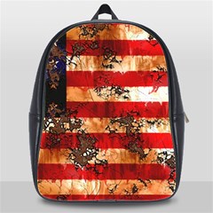 American Flag Usa Symbol National School Bag (xl) by Celenk