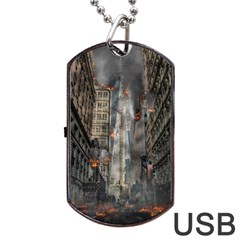 Destruction War Conflict Death Dog Tag Usb Flash (two Sides) by Celenk