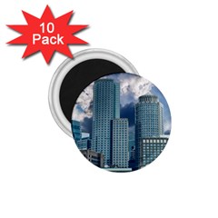 Tower Blocks Skyscraper City Modern 1 75  Magnets (10 Pack)  by Celenk