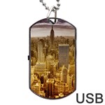 New York Empire State Building Dog Tag USB Flash (Two Sides) Front