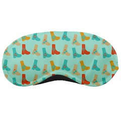 Blue Orange Boots Sleeping Masks by snowwhitegirl