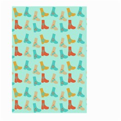 Blue Orange Boots Large Garden Flag (two Sides) by snowwhitegirl