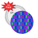 Neon Robot 2.25  Buttons (10 pack)  Front