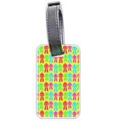 Colorful Robots Luggage Tags (two Sides) by snowwhitegirl