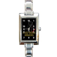 Darth Vader Cat Rectangle Italian Charm Watch by Valentinaart