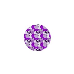 Purple Cherry Dots 1  Mini Buttons by snowwhitegirl