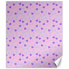 Blue Pink Hearts Canvas 20  X 24   by snowwhitegirl