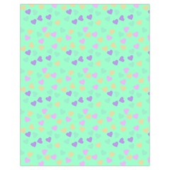 Minty Hearts Drawstring Bag (small) by snowwhitegirl