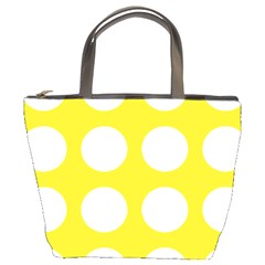 Big Dot Yellow Bucket Bags by snowwhitegirl