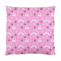 Music Star Pink Standard Cushion Case (two Sides) by snowwhitegirl