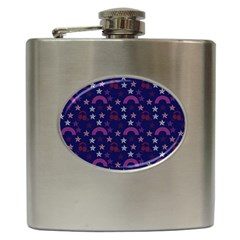 Music Stars Navy Hip Flask (6 Oz) by snowwhitegirl