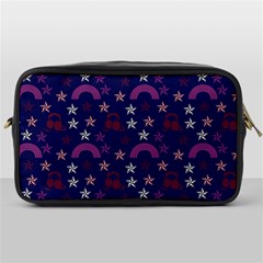 Music Stars Navy Toiletries Bags by snowwhitegirl