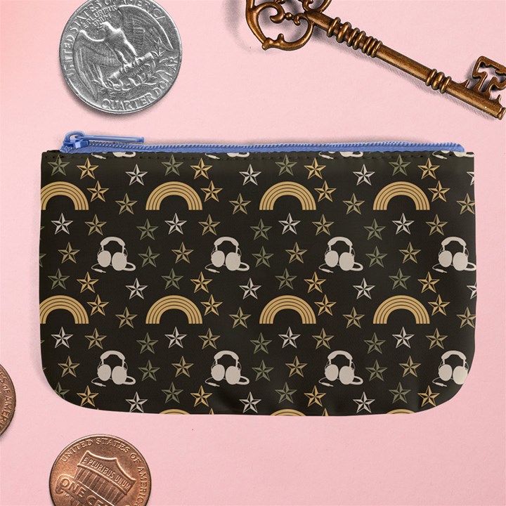 Music Stars Grey Large Coin Purse