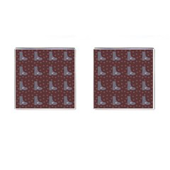 Deer Boots Brown Cufflinks (square) by snowwhitegirl