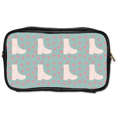 Deer Boots Blue White Toiletries Bags 2-side by snowwhitegirl