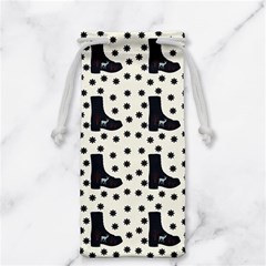 Deer Boots White Black Jewelry Bag by snowwhitegirl