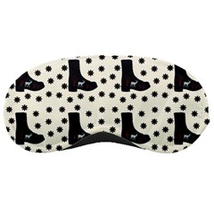 Deer Boots White Black Sleeping Masks by snowwhitegirl