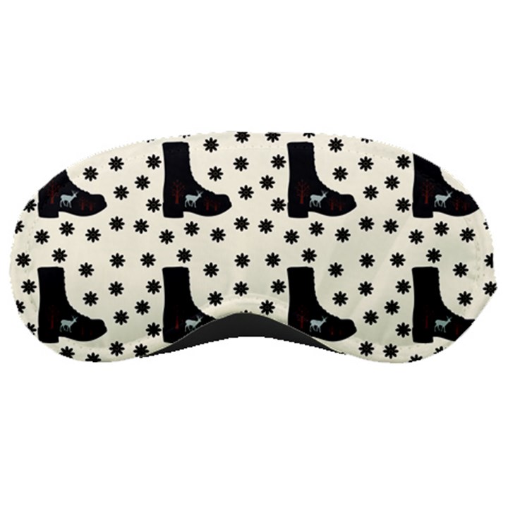 Deer Boots White Black Sleeping Masks