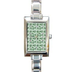 Green Boots Rectangle Italian Charm Watch by snowwhitegirl