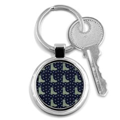 Blue Boots Key Chains (round)  by snowwhitegirl