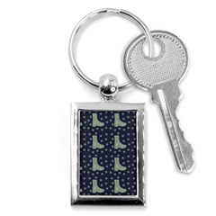 Blue Boots Key Chains (rectangle)  by snowwhitegirl