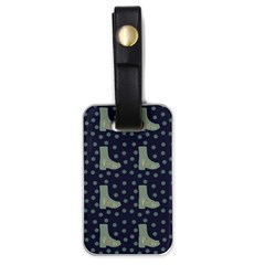 Blue Boots Luggage Tags (one Side)  by snowwhitegirl