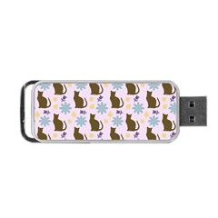 Outside Brown Cats Portable Usb Flash (two Sides) by snowwhitegirl