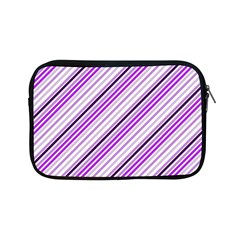 Purple Diagonal Lines Apple Ipad Mini Zipper Cases by snowwhitegirl