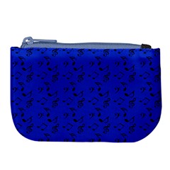 Royal Blue Music Large Coin Purse by snowwhitegirl