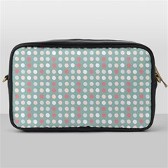 Pink Peach Grey Eggs On Teal Toiletries Bags by snowwhitegirl