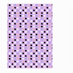 Black White Pink Blue Eggs On Violet Large Garden Flag (two Sides) by snowwhitegirl