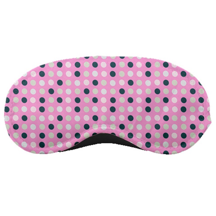 Teal White Eggs On Pink Sleeping Masks