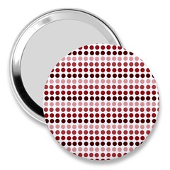 Reddish Dots 3  Handbag Mirrors by snowwhitegirl