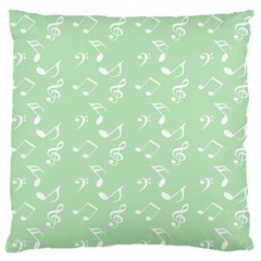 Mint Green White Music Standard Flano Cushion Case (one Side) by snowwhitegirl