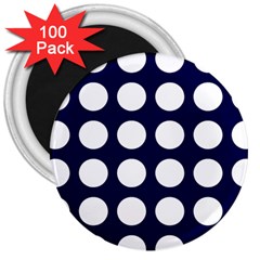 Big Dot Blue 3  Magnets (100 Pack) by snowwhitegirl