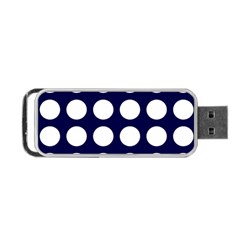 Big Dot Blue Portable Usb Flash (two Sides) by snowwhitegirl