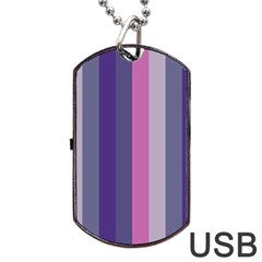 Concert Purples Dog Tag Usb Flash (one Side) by snowwhitegirl