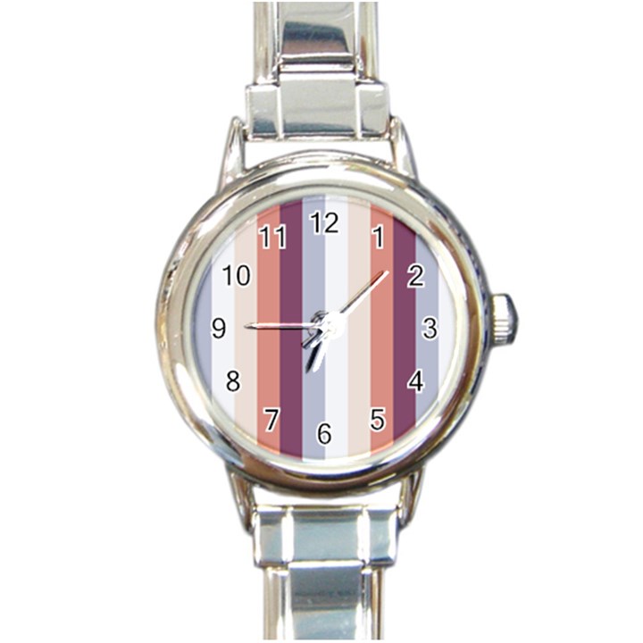 Grape Tapestry Round Italian Charm Watch