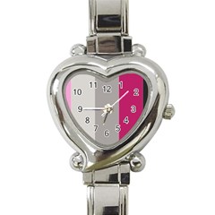 Laura Lines Heart Italian Charm Watch by snowwhitegirl