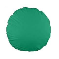 Seafoamy Green Standard 15  Premium Round Cushions by snowwhitegirl