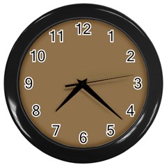 Brownish Wall Clocks (black) by snowwhitegirl