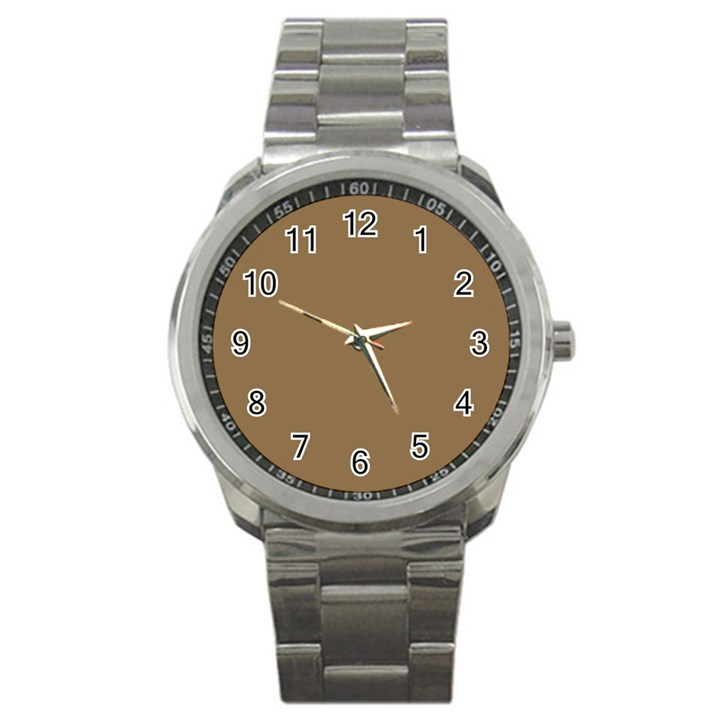 Brownish Sport Metal Watch