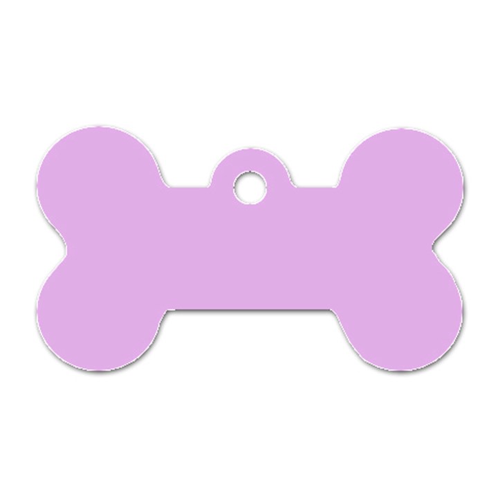 Baby Purple Dog Tag Bone (One Side)