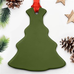 Earth Green Christmas Tree Ornament (two Sides) by snowwhitegirl