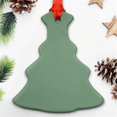 Mossy Green Christmas Tree Ornament (two Sides) by snowwhitegirl