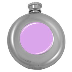 Purple Whim Round Hip Flask (5 Oz) by snowwhitegirl